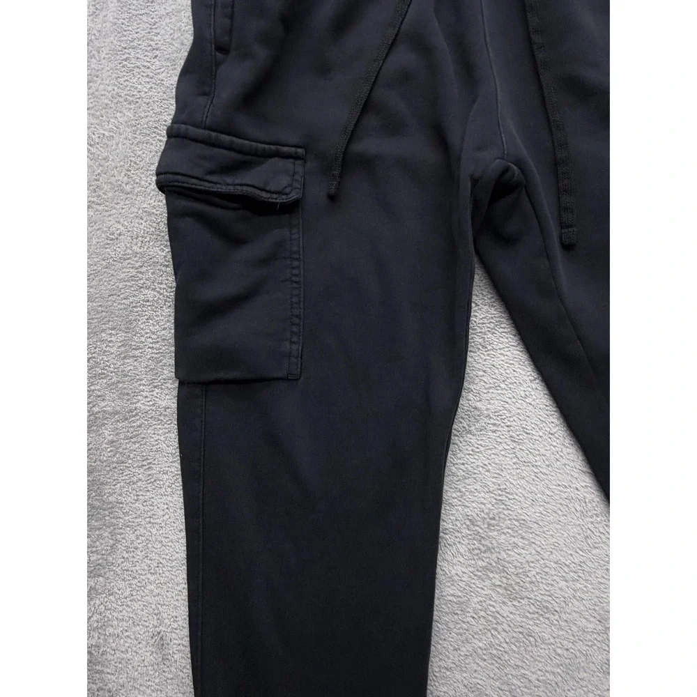 Nike Pants Mens Medium Black Jogger Fleece Cargo Elastic Waist CD3129-010 - Picture 3 of 16